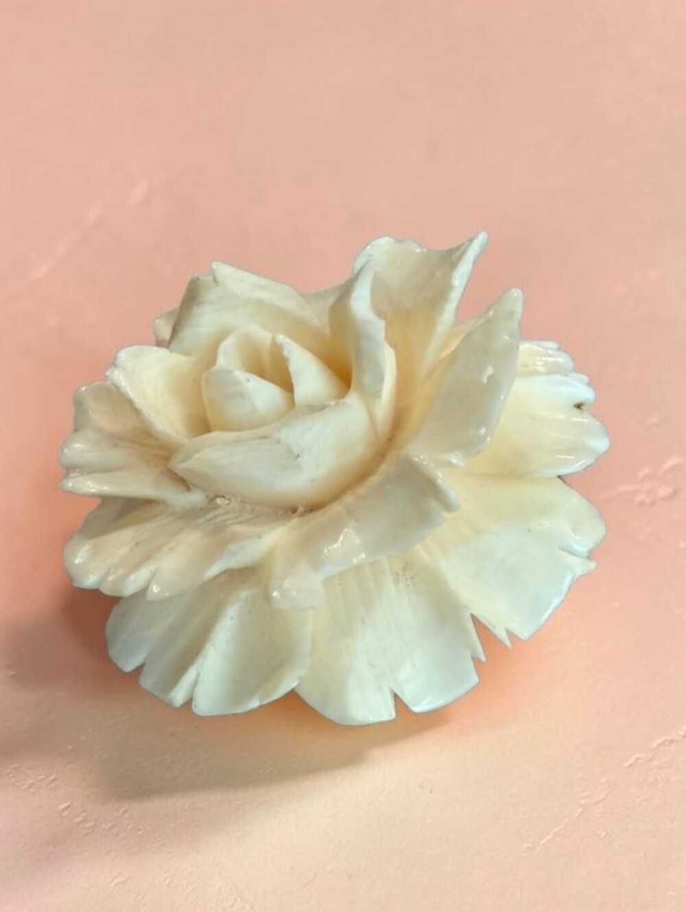 Vintage Celluloid Flower Brooch